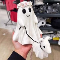 Halloween Ghost Walking Dog Statue👻
