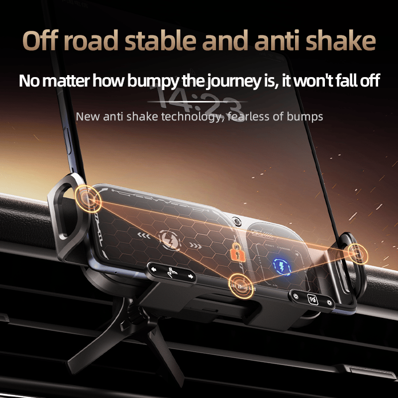 Sakerplus Wireless Charging Rotating Car Mount