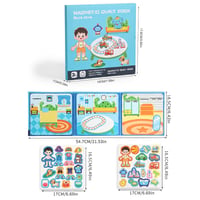 Foldable Magnetic Quiet Book & Magnetic Accessories Set