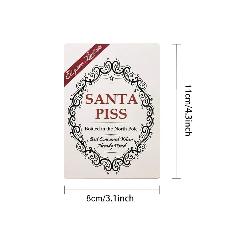 🎄Etichette Per Bottiglie Di Novità Divertenti Di Natale (Confezione da 5 Pezzi)