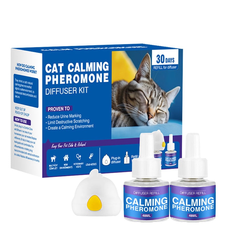 Pet Calming Pheromone Diffuser Set (Cat & Dog Versions)