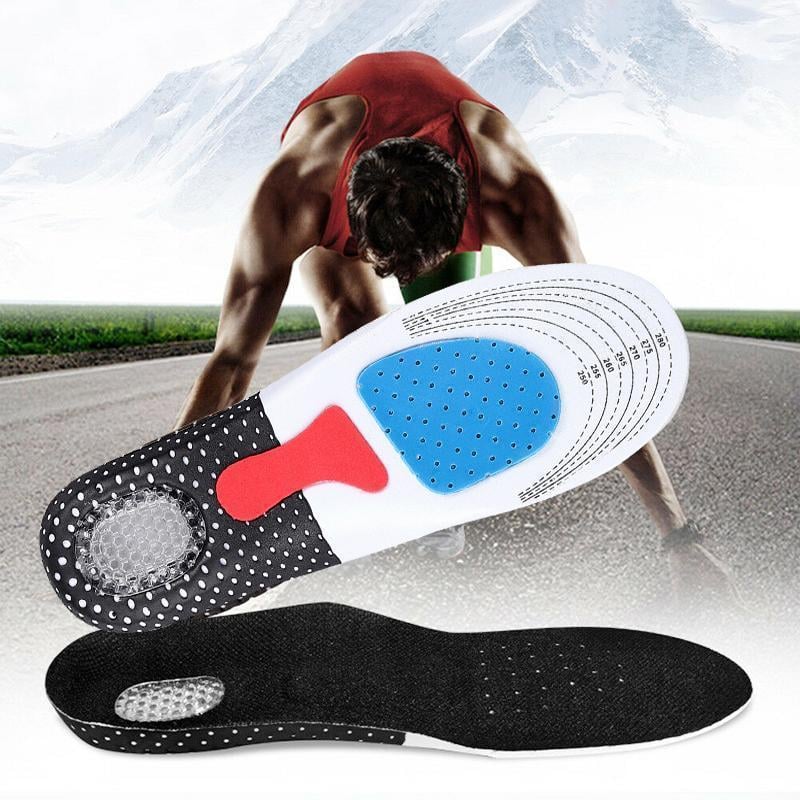 Silikon Orthesen Einlegesohle für Stoßdämpfung, Fußschmerzen und Fasciitis