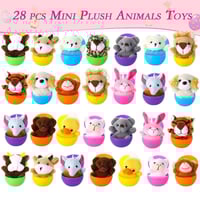 Prefilled Easter Eggs, Filled with Plush Animal Toys(28 pcs/set)