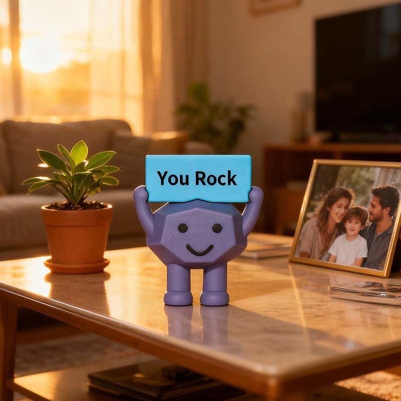 You Rock Motivational Stone Figurine