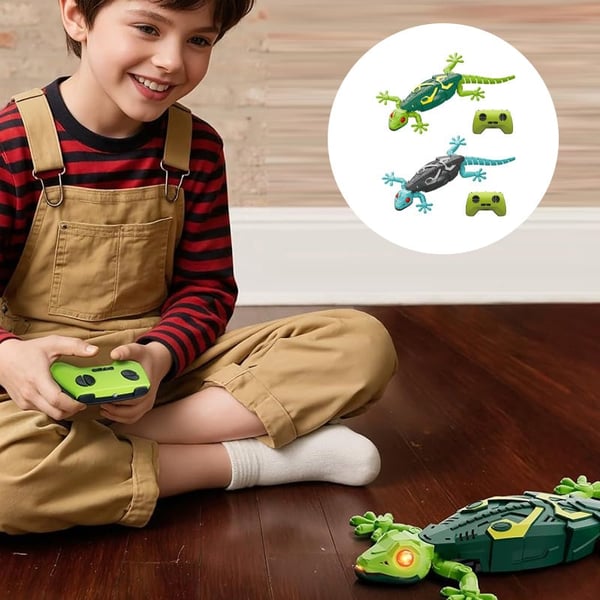 Electric Lizard Toy with LED Glowing Eyes