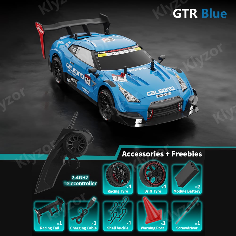 Klyzor Four-Wheel Drive Drift Racing Car - 25 MPH Speed & 50m Remote Range