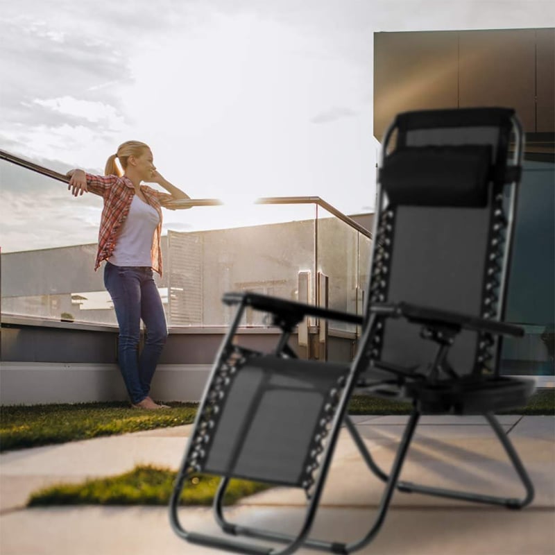 Sakerplus Zero Gravity Lawn Lounge Chairs Set