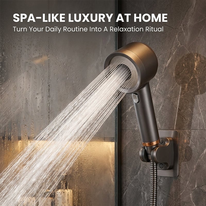 Filtered High-Pressure Shower Head Set