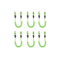 Spring retractable 4 in 1 65w fast charging data cable