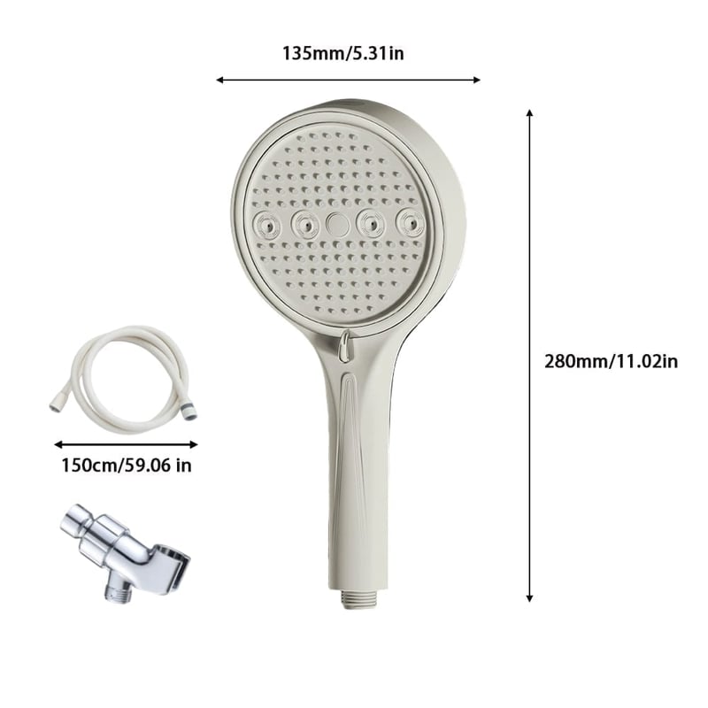 High-Pressure Handheld Shower Spray Set