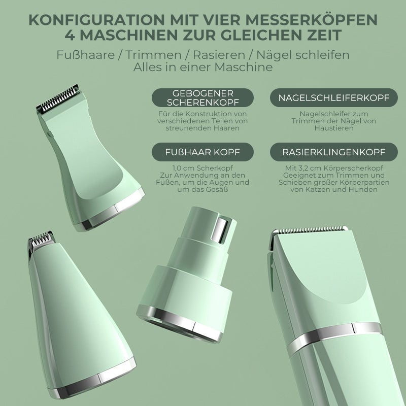 🎉4-in-1 Haustier-Rasierer