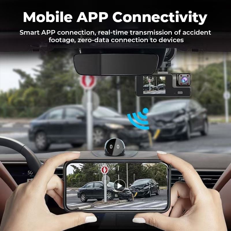 ⚡1080P Dual-Lens WiFi Dashcam