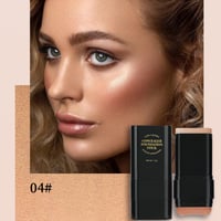 Dual-Ended Concealer Stick with Built-In Brush