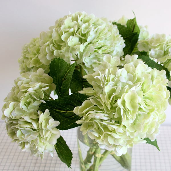 Utendørs kunstige hortensiaer