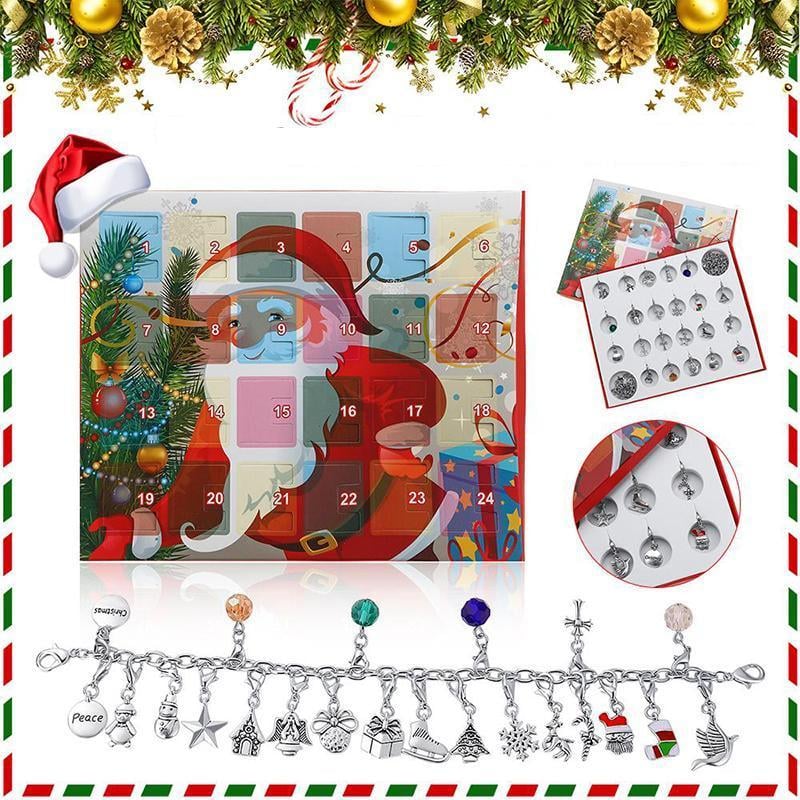 24 Tage Blindbox Weihnachten DIY Armband Kalender Geschenkbox Set