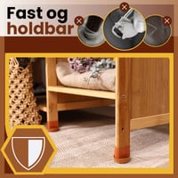 Opgraderede lydløse møbelbenbeskyttere