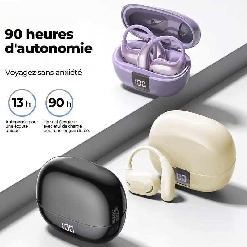 Casque audio Bluetooth 5.4 Hi-Fi Sports avec réduction de bruit