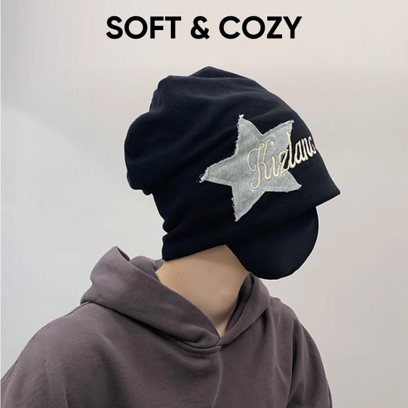 Star Pattern Knit Beanie