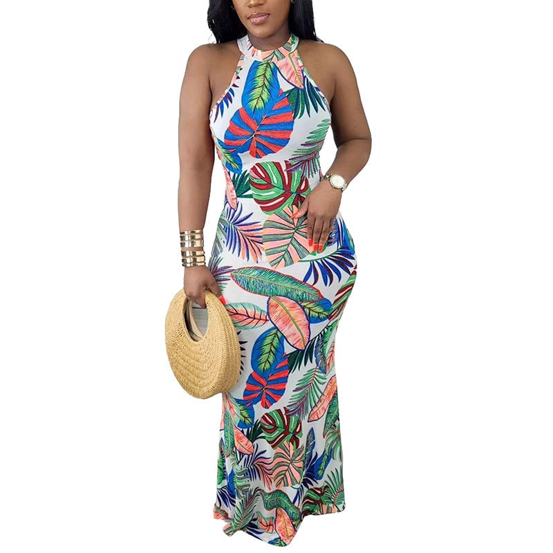 Casual Simplicity Floral Printing Dress