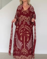 Bohemian V-Neck Loose Dress