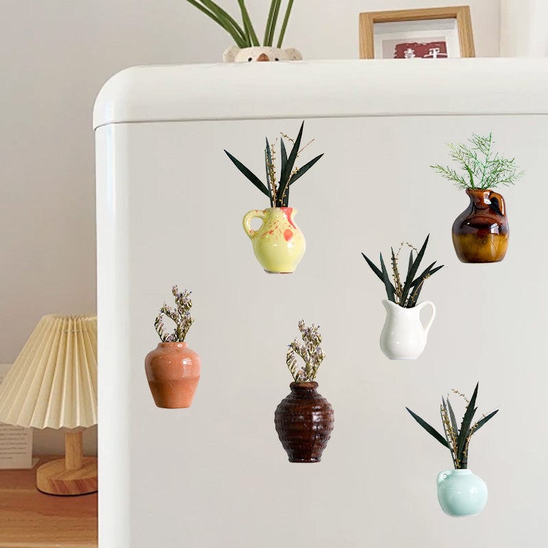 Autocollants magnétiques pour vases de réfrigérateur