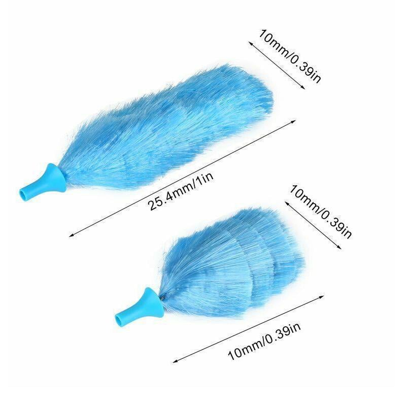 360° Rotatable Electric Spin Duster Motorized Dust Wand with 2 Brushes