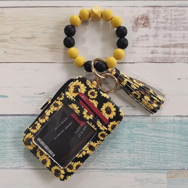 Upsell-Fashionable Silicone Keychain Wallet