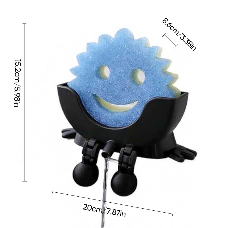 Smiley Dishwashing Sponge Holder