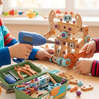 Creative Electric Drill Toy Repair Toolbox