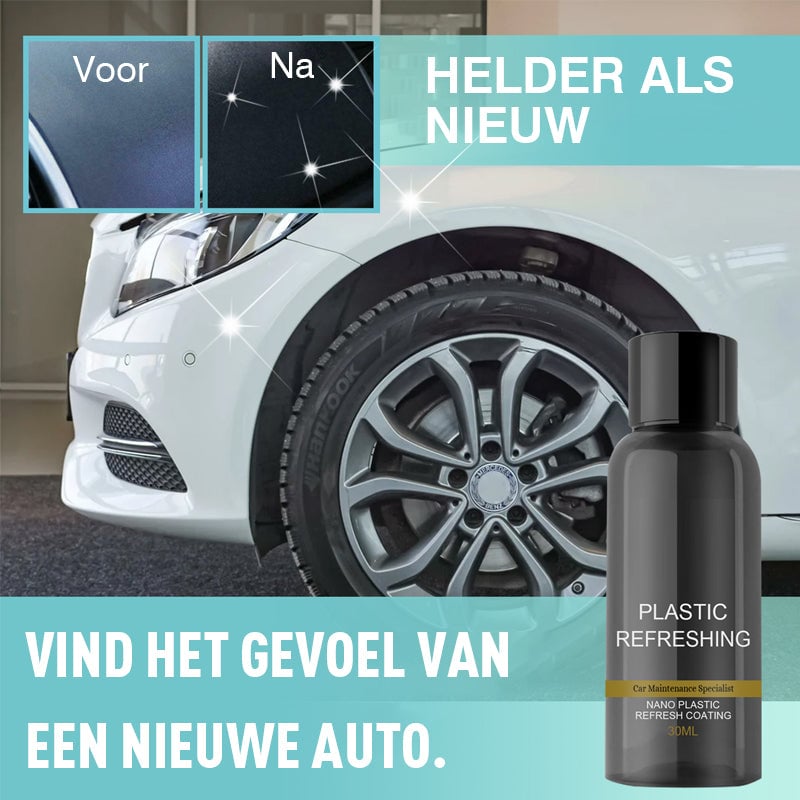 Opknapmiddel voor het opknappen van autokunststoffen
