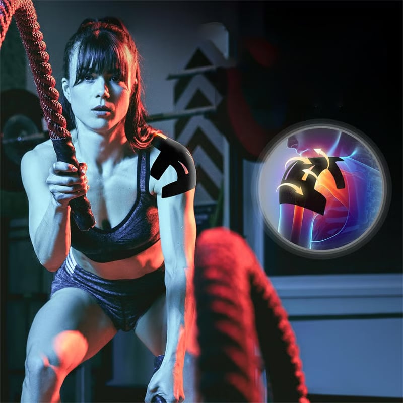 Kinesiologitejp För Smärtlindring I Axeln