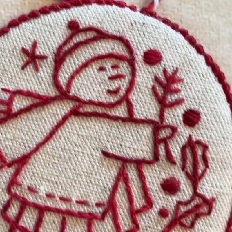 Handstickerei-Set für Weihnachtsschmuck