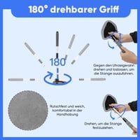 Teleskopische Mikrofaser Glas Auto-Enteisungsbürste