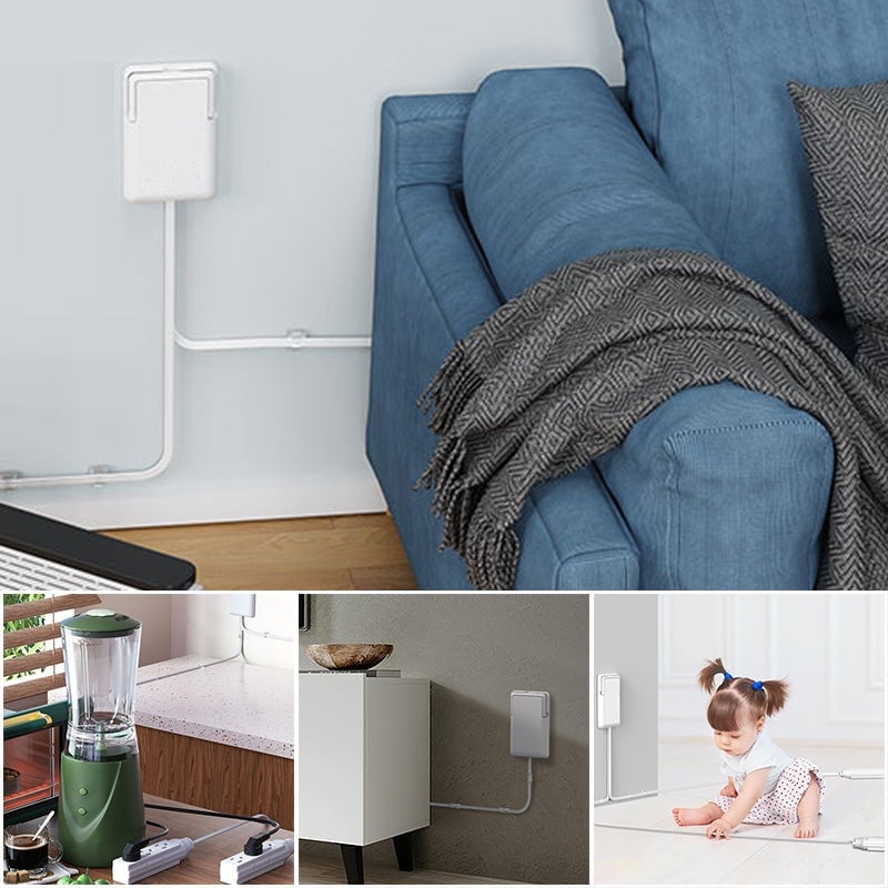 Sakerplus Ultra Thin Flat Plug Power Strip