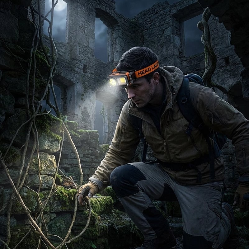 Multi-Function Outdoor Rotating Headlamp