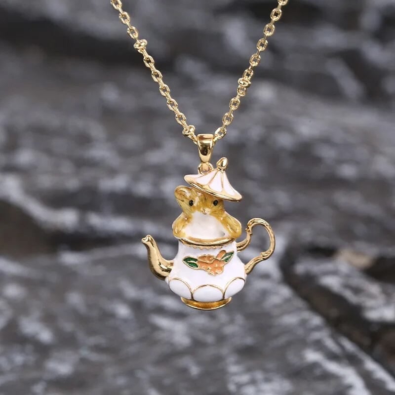 Mouse In My Teapot Jewelry Set