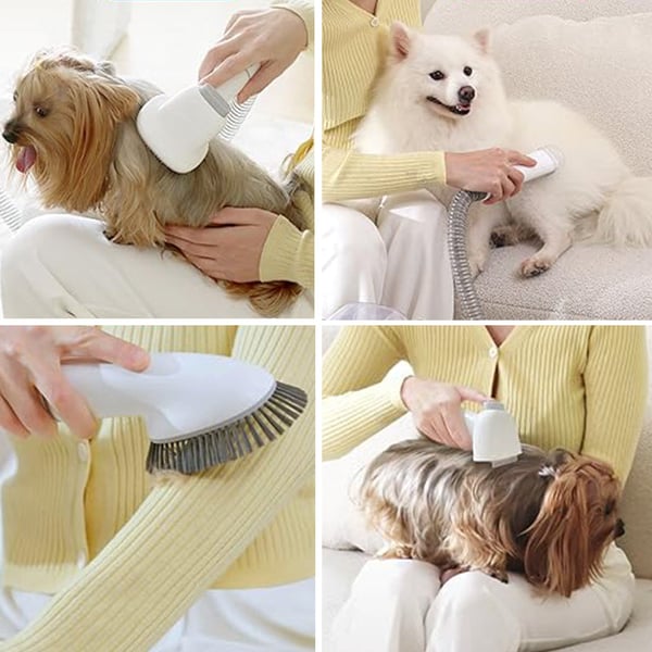 Pet Grooming Kit with 2.3L Vacuum Suction – Low Noise & 5-in-1 Tools