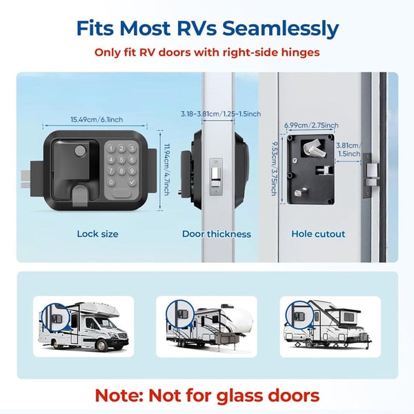 Sakerplus RV Keyless Entry Door Lock