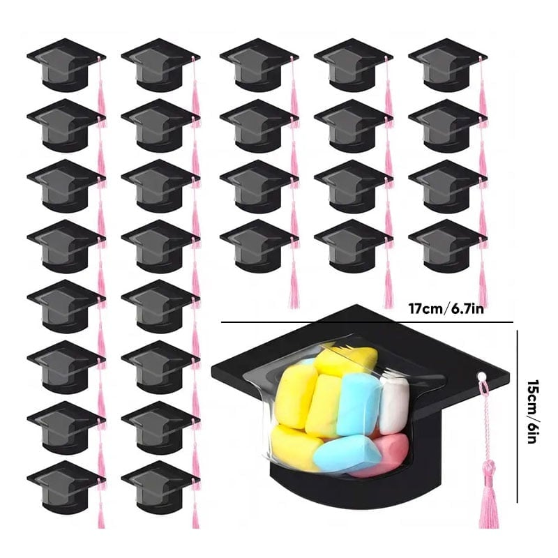 Graduation Cap Candy Card Set