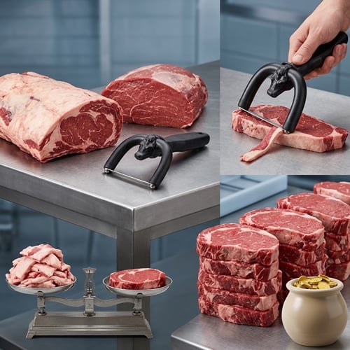 Clean meat trimming