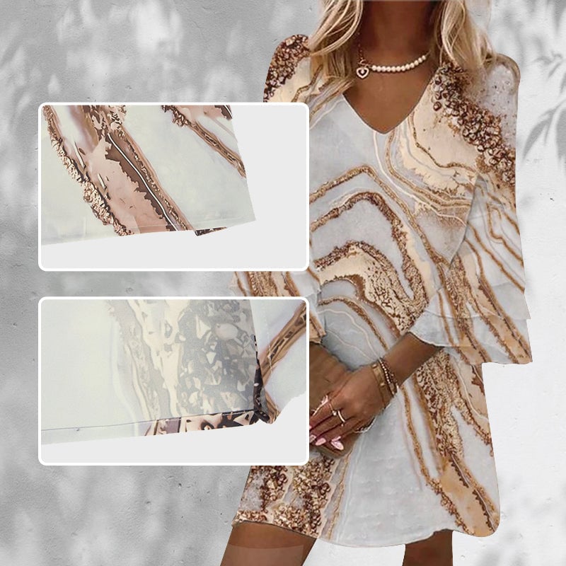 Vestido de verano con mangas acampanadas
