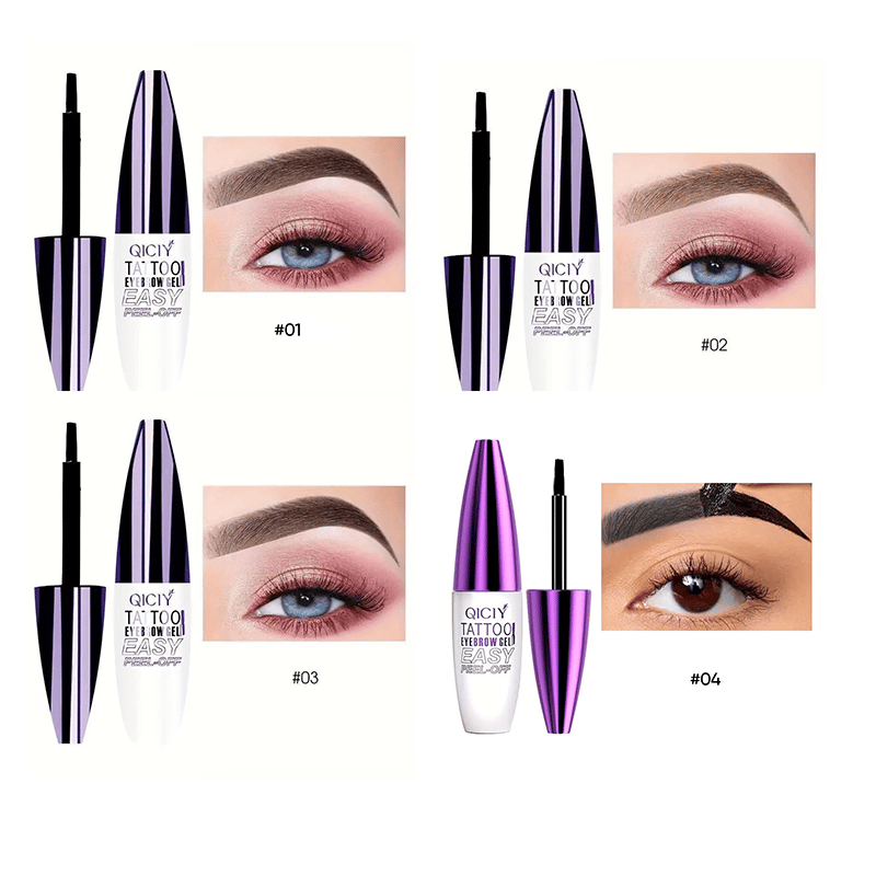 Peel-off eyebrow dye gel