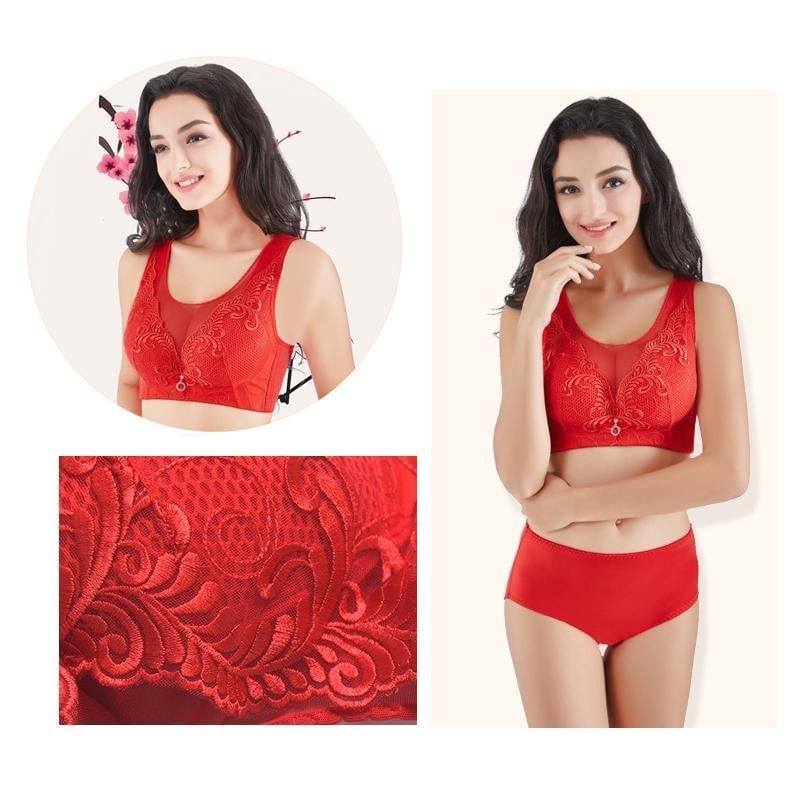 Soutien-gorge Bordé de Dentelle Sans Affaissement Sans Couture