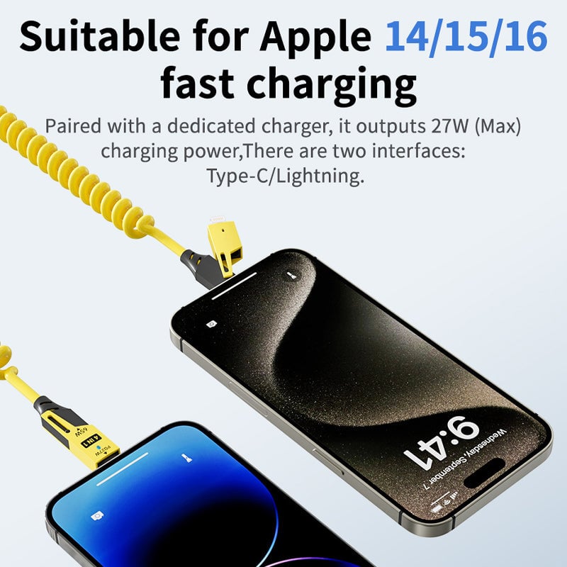 4 in 1 Spring Fast Charging Cable