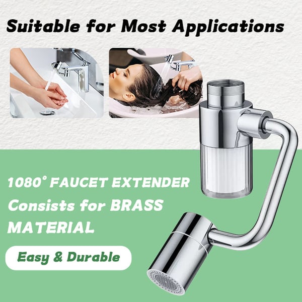 Rotatable Faucet Aerator Extension