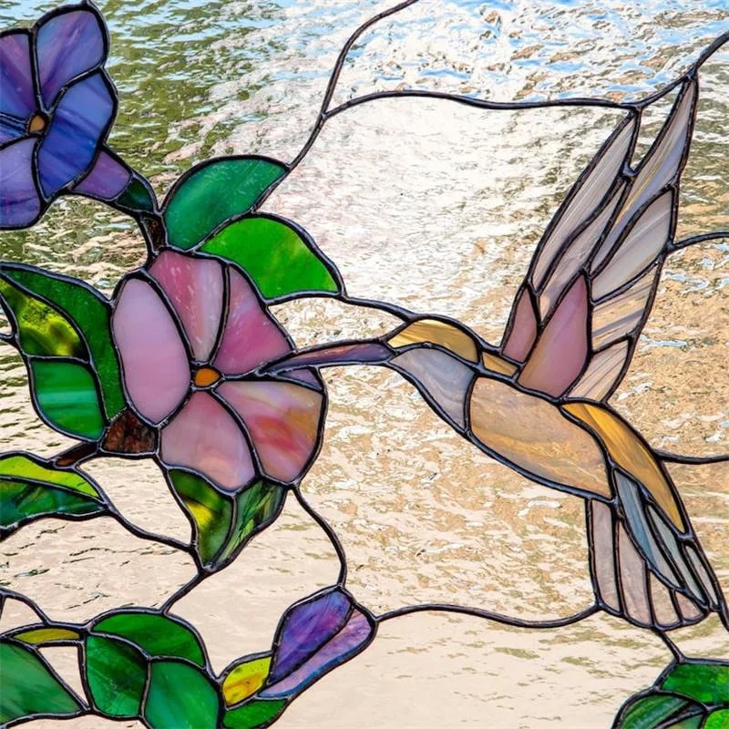 Cardinal Stained Glass Window Panel