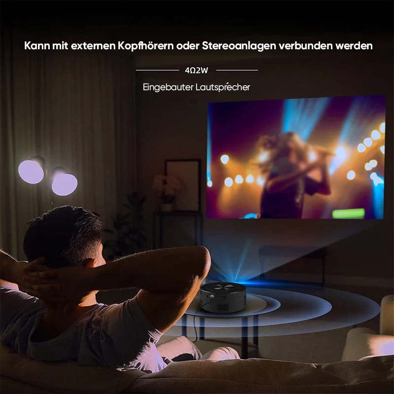 Kompatibler tragbarer Mini-Projektor für Heimkinos