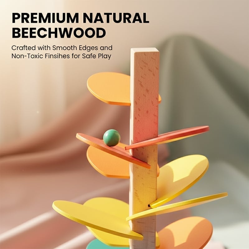 Wooden Musical Rainbow Tree