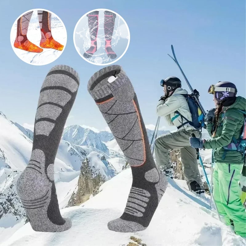 USB Heated Socks with 5000mAh Power Bank
