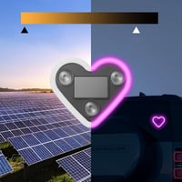 Solar Heart LED Car Ambient Light